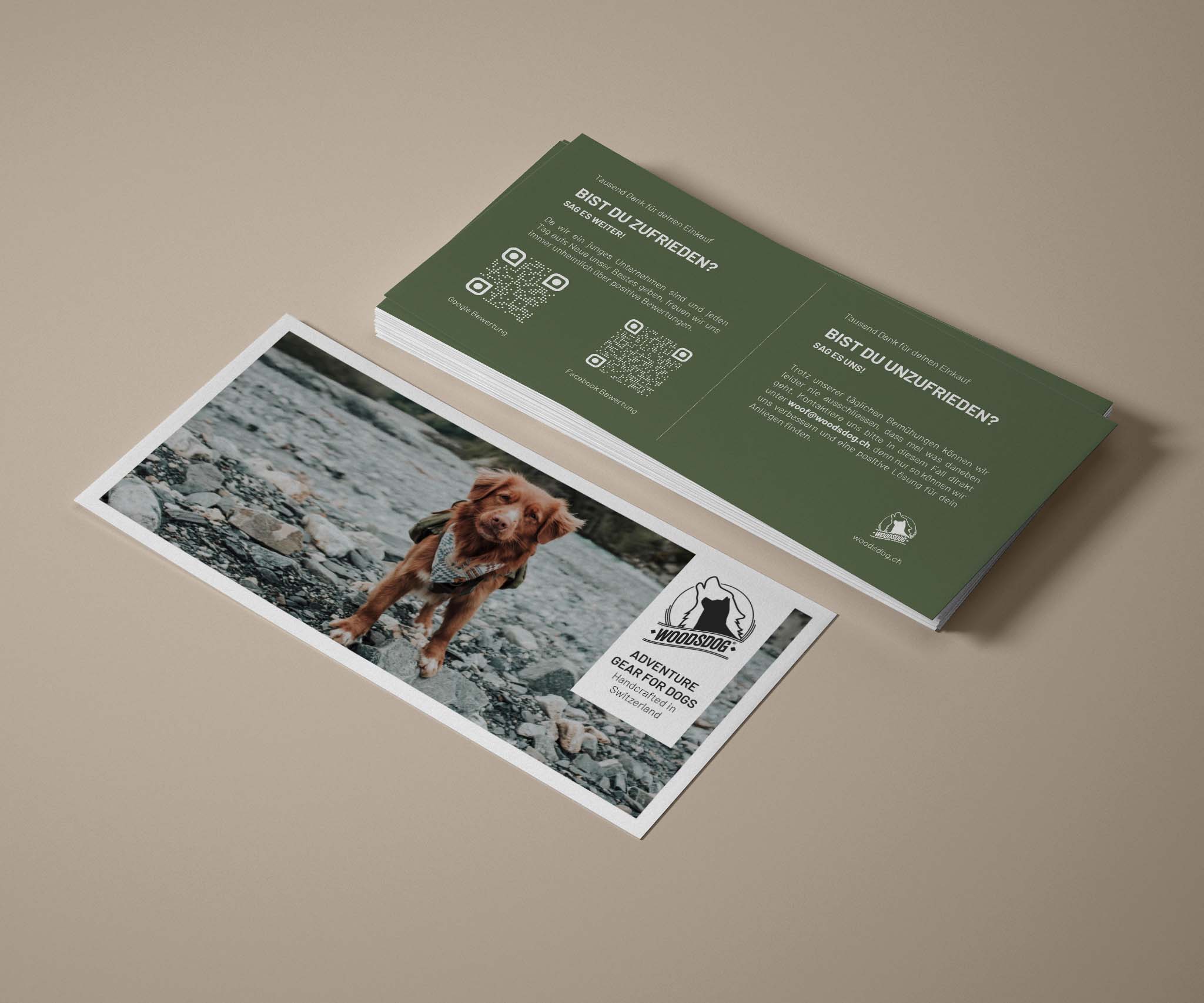 Kreativkind GmbH Kunden Referenzen Woodsdog Flyer